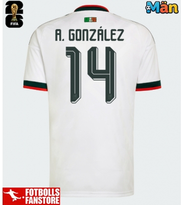 Mexiko Armando Gonzalez #14 Bortatröja VM 2026 Kortärmad